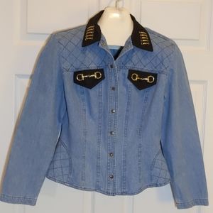 PG Collections Denim Jacket, Size 8